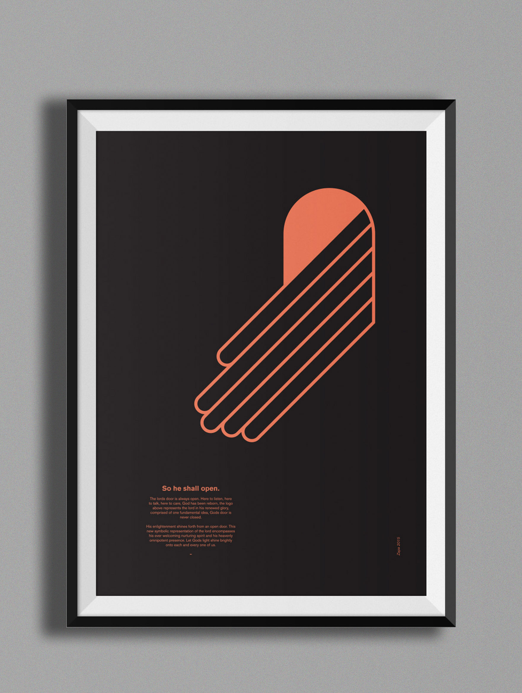 Rebrand God — design poster based off an Ian Anderson Design Brief