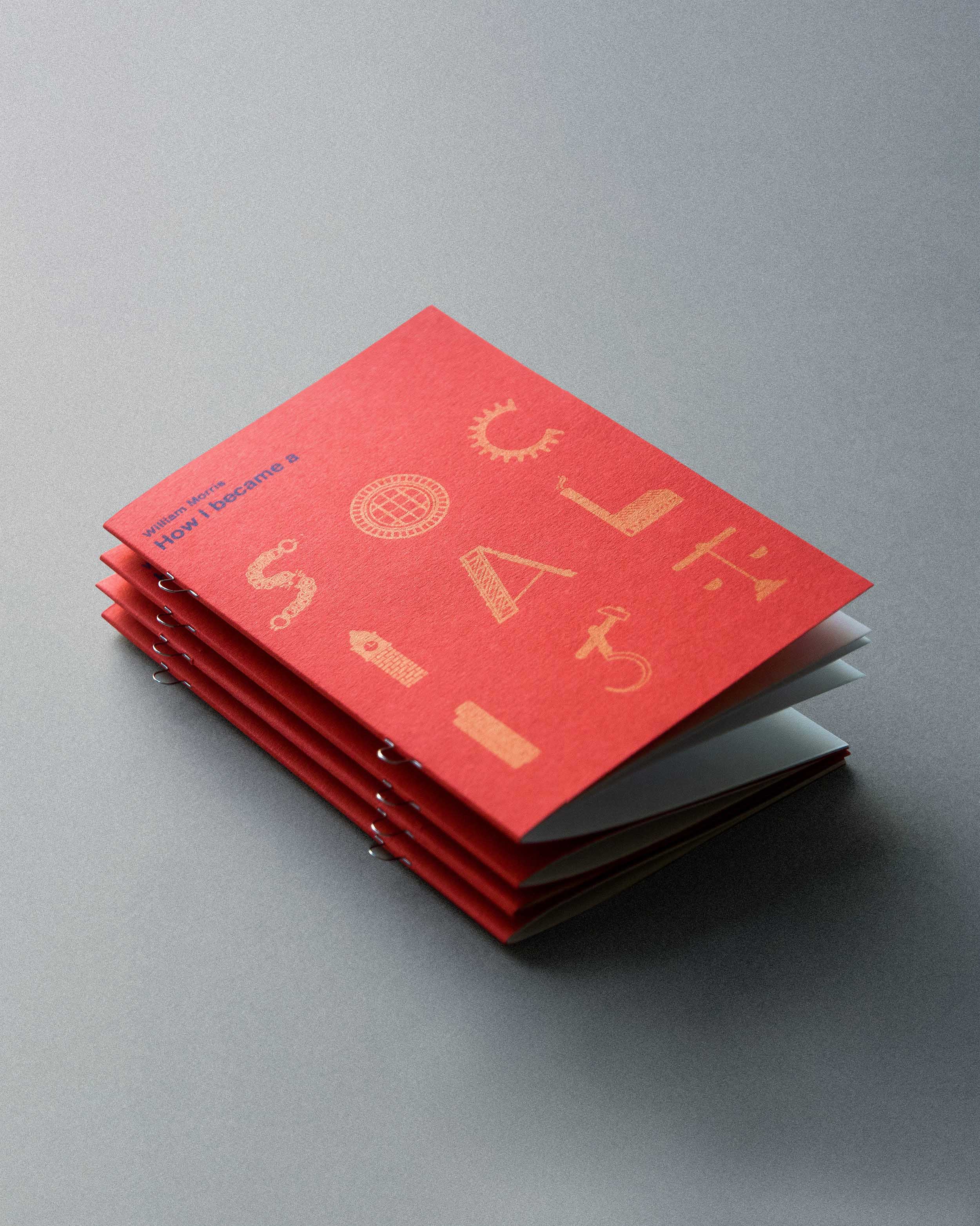 Personal work — How I Became a Socialist, printed booklet, essay — front cover / Screen Printing / Print Design / Layout / inDesign / Grid Design / Typesetting / Front Cover